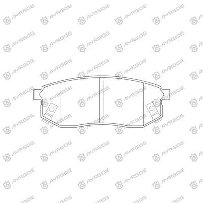 D11221M Bantalan Rem untuk Hyundai Galloper KNE1CP, KPE1CP