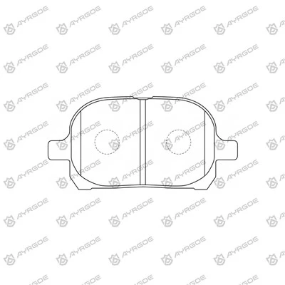 D2166 Bantalan Rem untuk Toyota Pronard MCX20