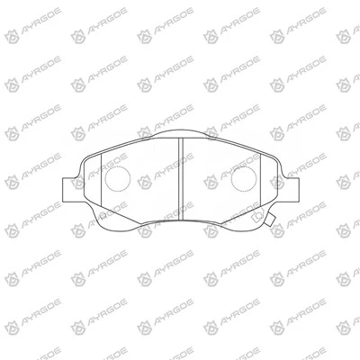 D2233MH Bantalan Rem untuk Toyota Avensis AZT250