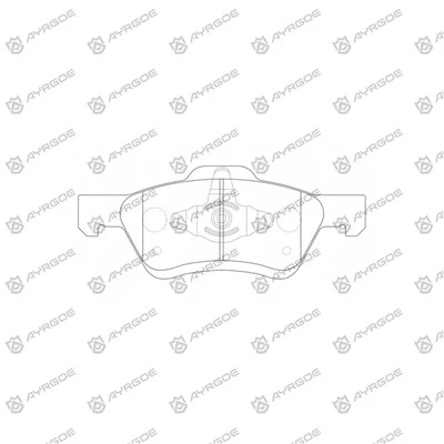 D3149H Bantalan Rem untuk Mazda