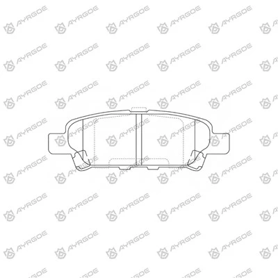 D6124H Bantalan Rem untuk Mitsubishi Outlander GF3W