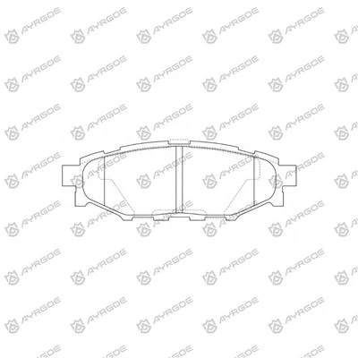 D7064M Bantalan Rem untuk Subaru Legacy Estate/Wagon B13BP