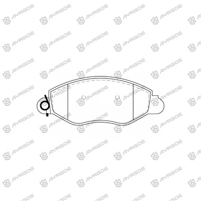 PN51162 Bantalan Rem untuk Ford Transit 300 FB, FC